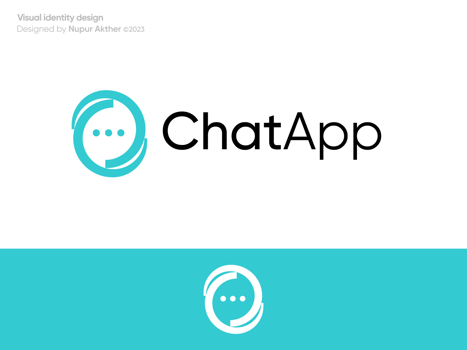 ChatApp logo by Nupur Akther - Logo Designer on Dribbble