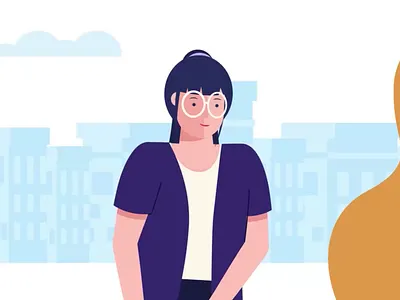 Cab Booking App Explainer animated gif animation animation 2d animation after effects character animation motion design motiongraphics