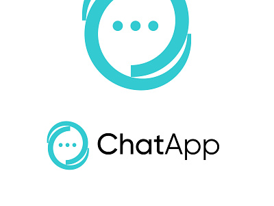 ChatApp logo design brand identity brand mark branding logo logo design logos