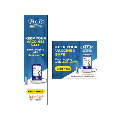 Professional, Bold, Medical Banner Ad Design for HLP Controls Pt ad banner banner design