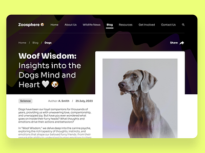 Daily UI 056 – Breadcrumbs 056 56 animals blog blog page branding bread breadcrumbs cat challenge daily ui 056 dailyui dailyui056 design dog mockup news ui uiux website