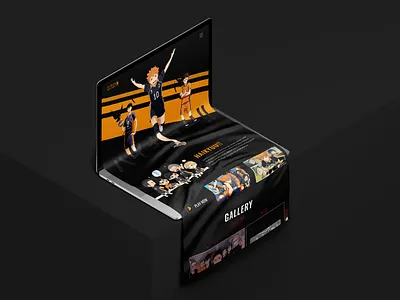 Haikyuu Anime Website Design creative dailyui design designer dribble shot dribbleartist figma modern ui