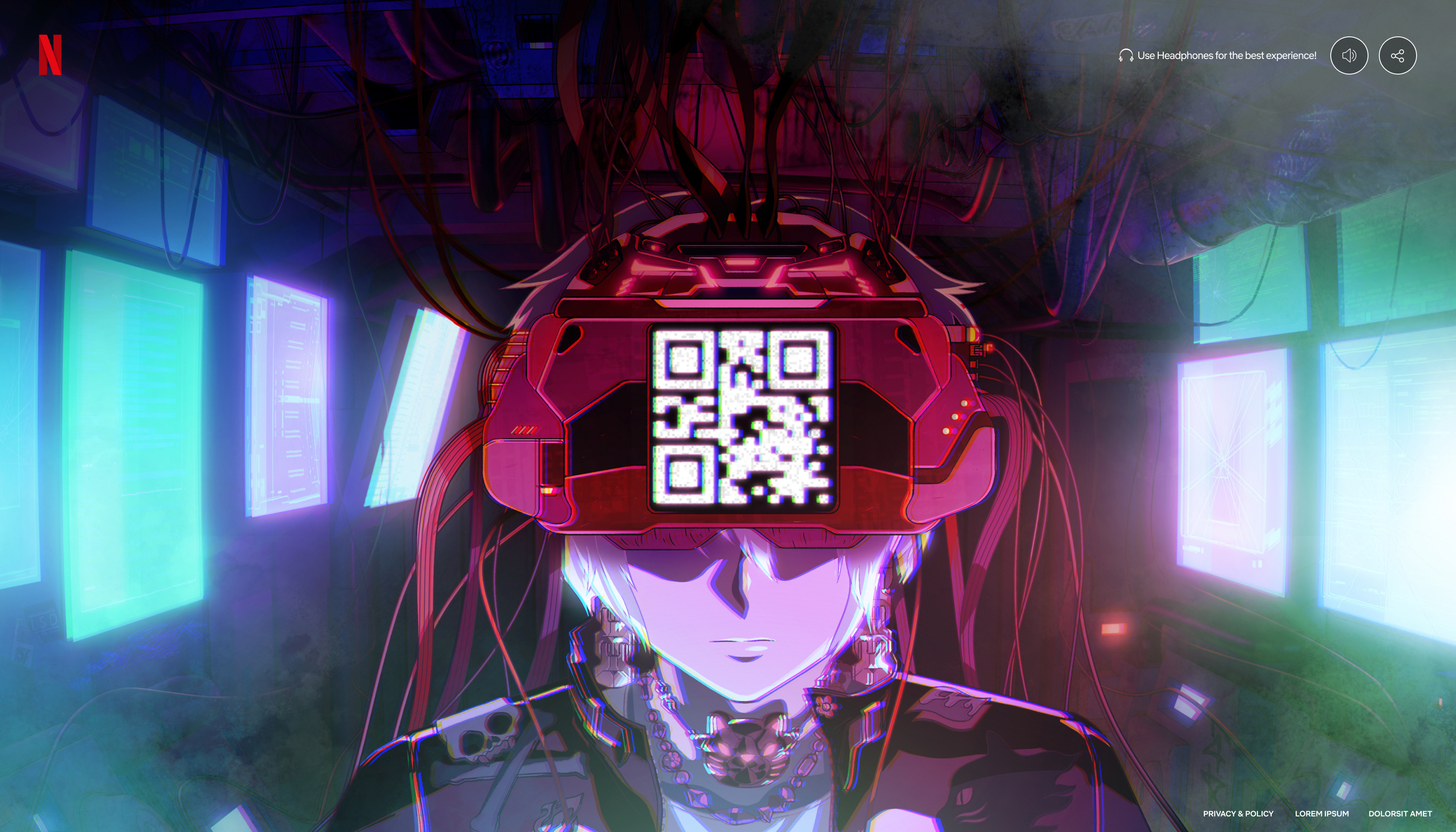 Netflix Open Anime Website animation anime ar immersive ui ux website