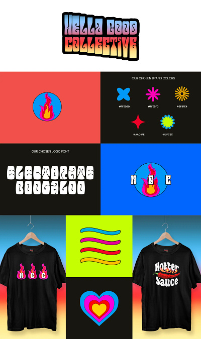 Hella Good Collective - Apparel branding design graphic design illustration logo product vector