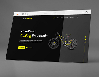 Bike/Cycle E-commerce Hero Page Design animation bicycle buy design e commerce header marketing motor motorcycle payment purchase retail riding scooter service shipping shop ui ui ux web design