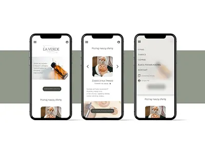 La Verde website (RWD - mobile) branding graphic design rwd ui ux uxui website