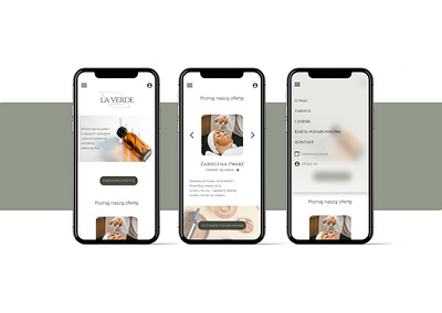 La Verde website (RWD - mobile) branding graphic design rwd ui ux uxui website