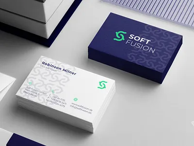 Business Card Design Software Brand SOFT FUSION brand brandidentitydesign branding business card business card design business cards businesscard card creative creativity design graphic design identity design modern modern businesscard design print design stationary stationary design typography visual identity