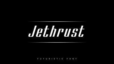 Jethrust - Futuristic font branding font font design futuristic font logo logo creation logo design multilingual font space font space typeface typedesign typeface typeface design