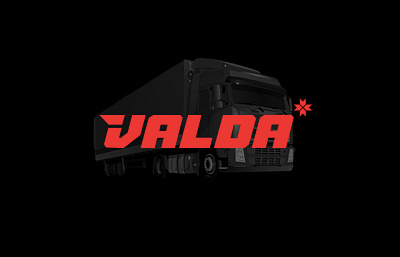 Logistics company - Valda app branding company corporate identity graphic design logo logotype typography vector