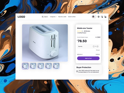 Ecommerce product details page design ecommerce product sell ui