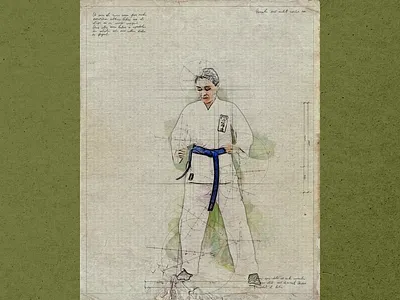 MARTIAL ART after effects animated poster animation branding design ebsynth graphic design illustration motion graphics
