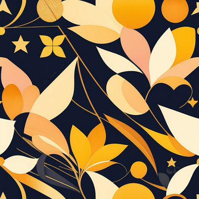 Autumn Flowers - Pattern cicacecilia deco design fabric illustration pattern
