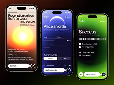 Prescription Mobile App android animation app design app interaction dashboard delivery health ios medical mobile app motion notification order prescription service track ui ux
