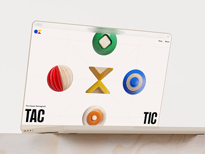 TacTic 3d after effects animation bauhaus blender board game bright colorful game pieces interaction minimal modeling playful product design rolling spin toys web design wood toy