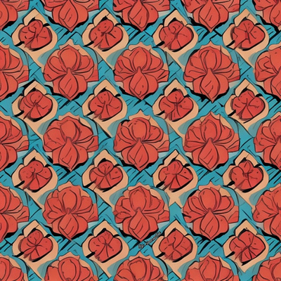 Flowers on the Wall - Pattern cicacecilia deco design fabric illustration pattern