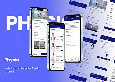 Physio clean clinic design doctor healthcare ui