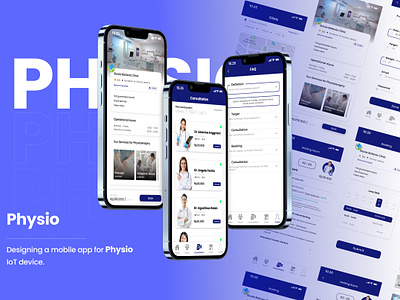 Physio clean clinic design doctor healthcare ui