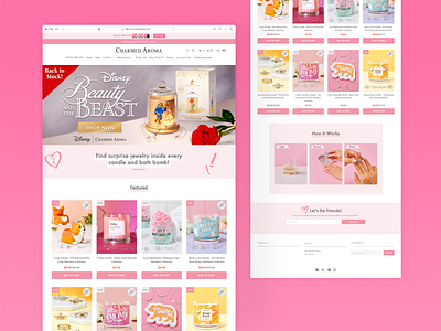 Charmed Aroma Website candles charmed aroma ecommerce graphic design ui web design website