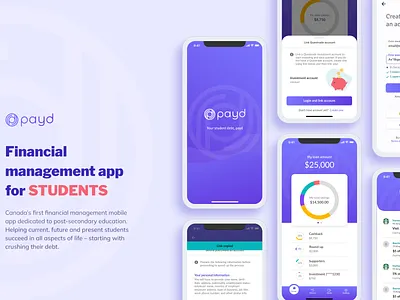 Manage your finance at the tip of your finger design leeseul mobile app product design ui ux uxdesign uxui