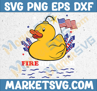 Firecracker Duck 4th of July Svg gift for mom