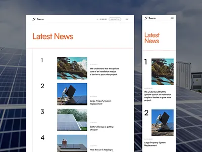 Solar Panel Company - News Page article articles blog blog posts blogging journal magazine media news newsfeed newsletter posts press solar solar company solar panel solar panel company solar provider web design website