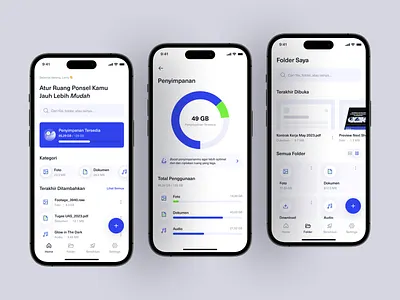 Storage Management App app design clean cloud design exploler file file manager icon illustration image manage management plan pricing simple space storage ui upgrade