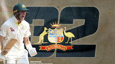 Marnus Labuschagne - Worlds Best Test Batter australia batter branding cricket design marnus labuschagne number photoshop sport test match