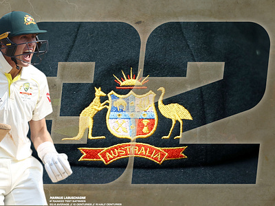 Marnus Labuschagne - Worlds Best Test Batter australia batter branding cricket design marnus labuschagne number photoshop sport test match