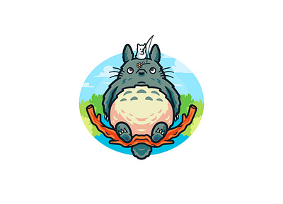 My Neighbor Totoro Fanart Illustration anime art cartoon character cute ghibli illustration mascot miyazaki sketch totoro vector