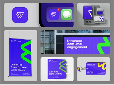 Branding kit for video production branding branding design collateral geometric graphic icon logo logo design logo guideline logo inspirations logo play logo video marketing mini branding movie video platform play button playful video video icon