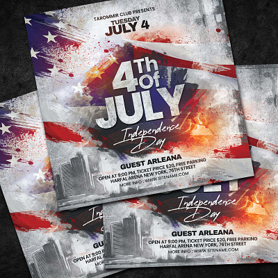 4th of July Flyer presidents day