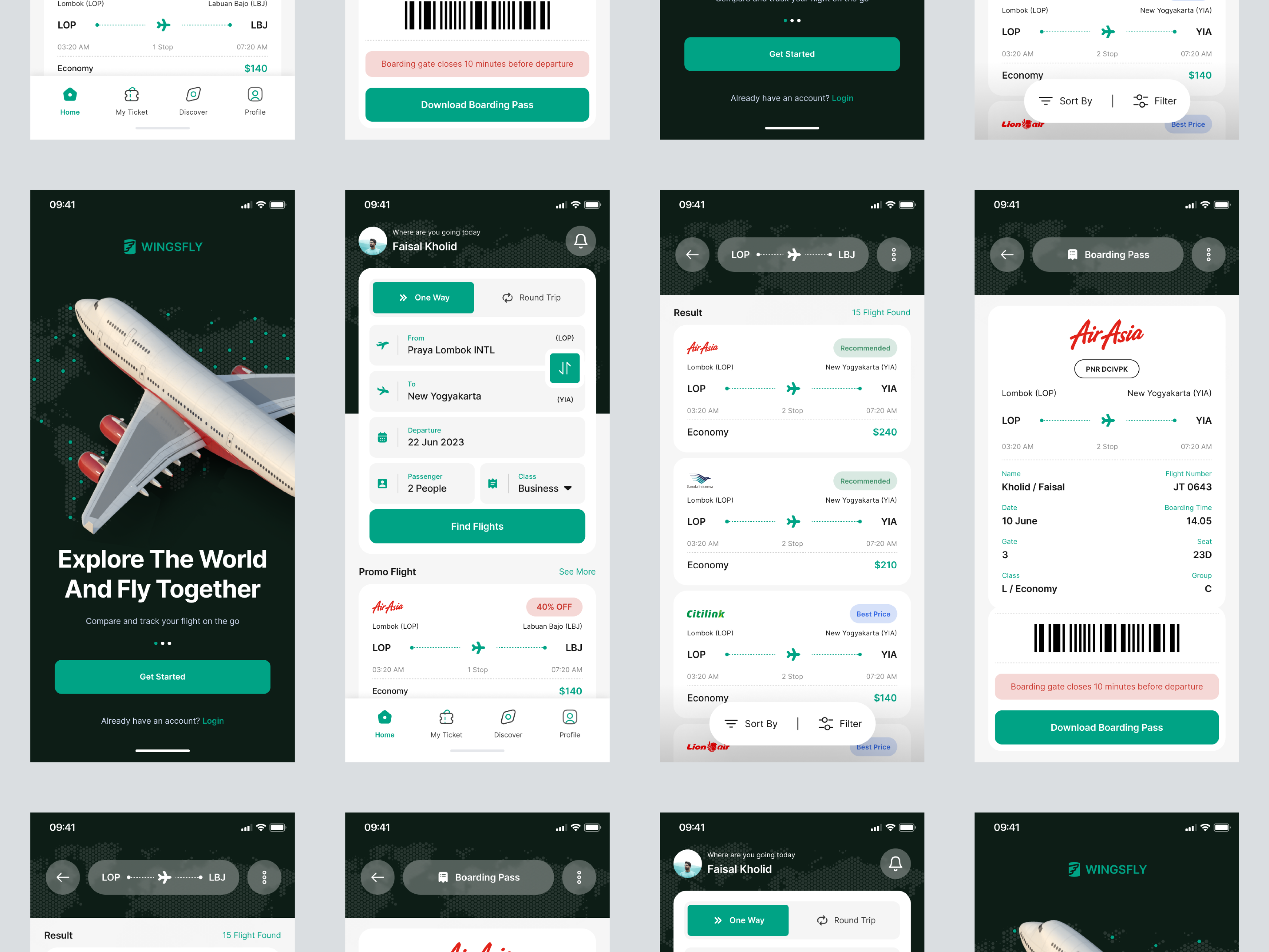 Flight Tickets Booking Mobile App By Faisal Kholid On Dribbble