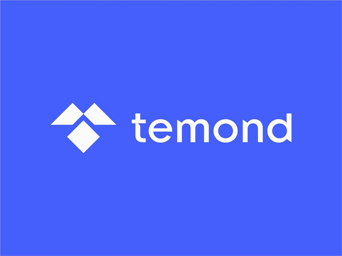 Temond Logo design 3d abstract logo brand identity branding creative logo design diamond graphic design illustration logo logo design concept logomaker logotype minimal t logo ui