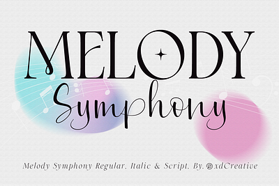 Melody Symphony font duo exquisite.