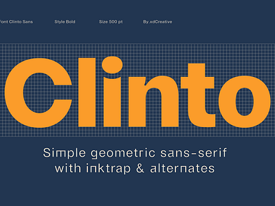 Clinto Geometric Sans app book branding crisp design editorial geometric sans graphic design illustration logo ui