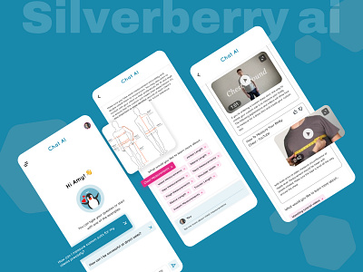 Silverberry Ai App🤖 chat ai app design system illustration ui design ux design