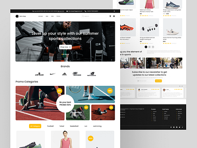 Fashion E-commerce Landing Page animation branding design graphic design illustration logo typography ui ux vector