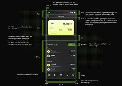 Spacing Bank App app bank app design mobile app spacing ui ux