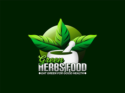 Green Herbs Logo for Sale 3d animation app branding design graphic design illustration logo ui vector