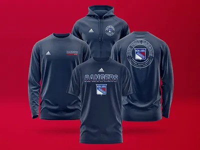 adidas NHL Sport '22 adidas apparel collection hockey logo new york nhl rangers sports type