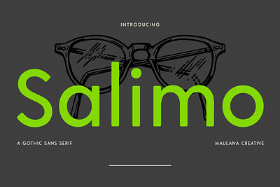 Salimo Gothic Sans Serif Font animation branding design font fonts graphic design logo nostalgic