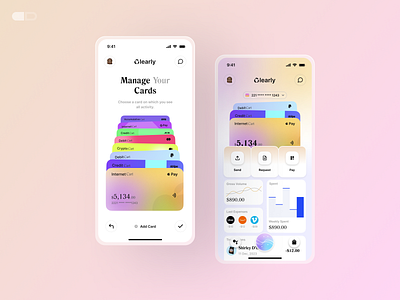 Clearly: Manging Finance Cards banking build build 2.0 designdrug designinspiration finance fintech mobiledesign ui ux watchmegrow