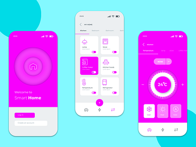 Smart Home app app design connectedhome design designinspiration devicecontrol figma homeautomation homecontrol intuitiveui mobile app modernhome smartdevices smarttechnology ui uidesign uiux uiuxdesign userexperience userinterface