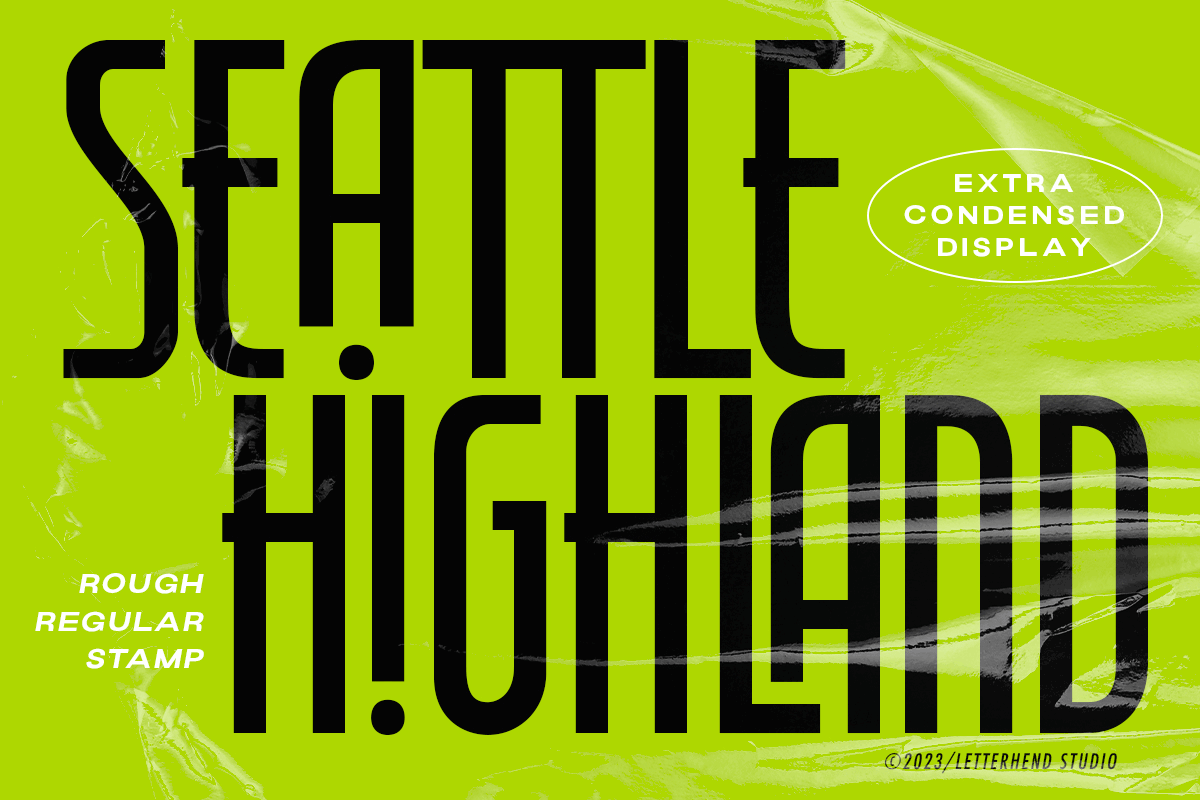 Seattle Highland - Condensed Display aesthetics freebies