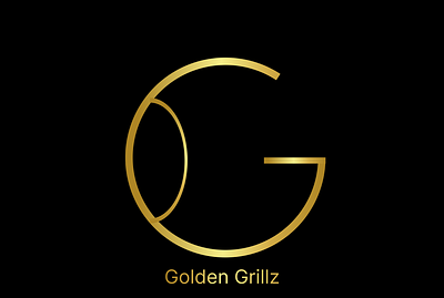 Golden Grillz Logo branding clean dailyui design flat graphic design icon illustration logo minimal typography ui ux vector