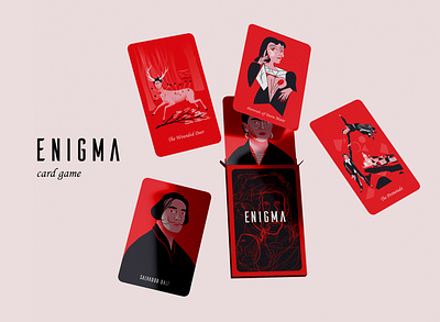 ENIGMA - Card game design art board game branding card game design graphic design illustration packing packing design painting poster vector