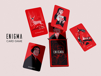 ENIGMA - Card game design art board game branding card game design graphic design illustration packing packing design painting poster vector