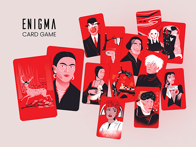 ENIGMA | Card game branding design graphic design illustration packing packing design poster vector