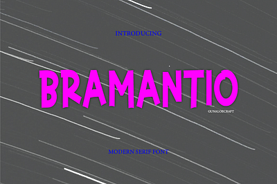 Bramantio Font branding brocures logo type logo. brand sosial media post sport text document